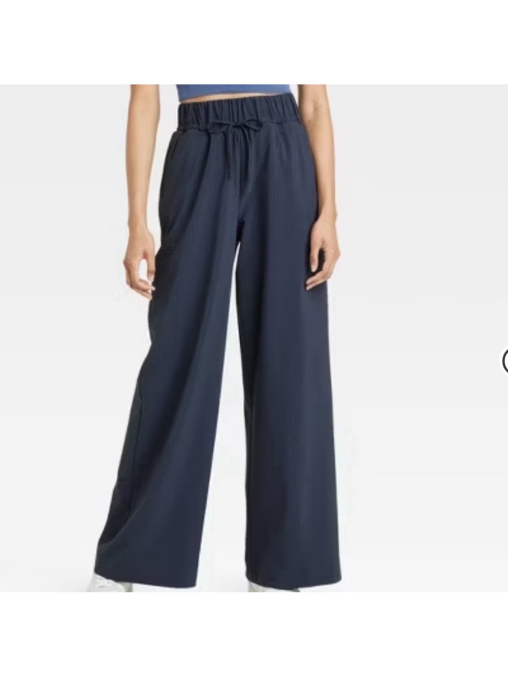 All in Motion navy blue wide leg pants small short